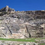 Restoration work in two ancient theatres in the Greek Islands