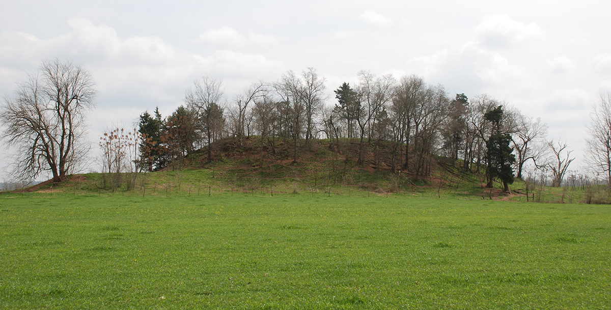 Battle Mound – Example of an ancient Mississippian mound – Image Credit – Farther Along.